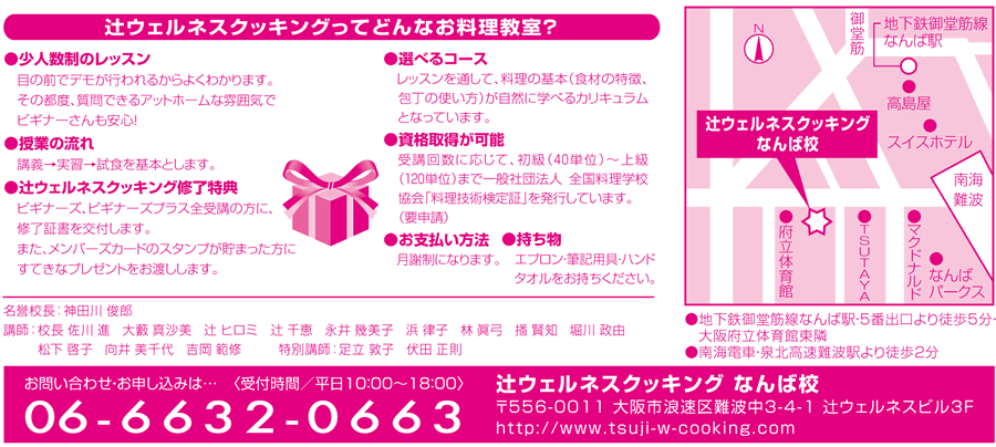 辻ウェルネスクッキングってどんなお料理教室？